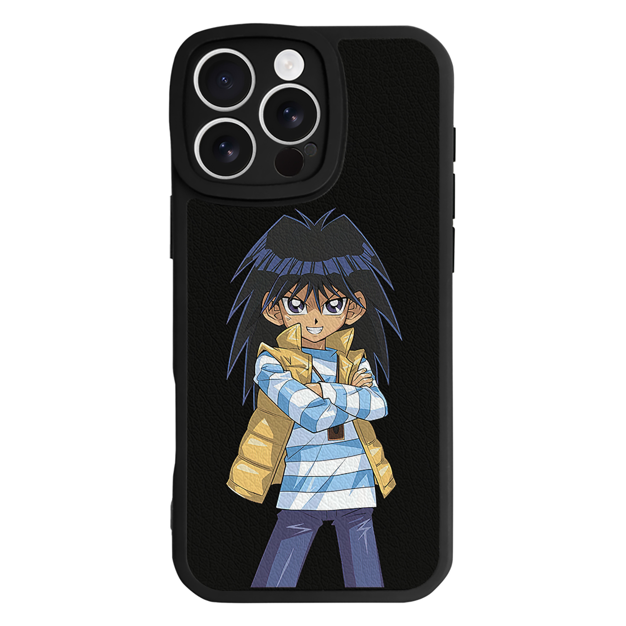 （画像用） 遊☆戯☆王 Yu-Gi-Oh! 【iPhone 16シリーズ対応】シリコンスマホケース（レザー調） 材質：シリコン